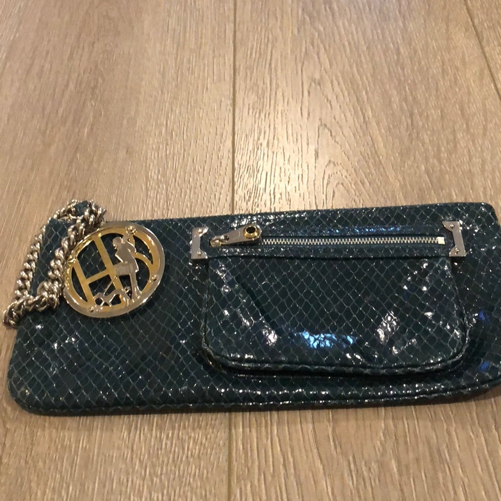 Henri Bendel wristlet bag in teal